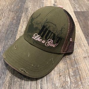 buck Wear 'Hunt Like a Girl' Green Baseball Cap